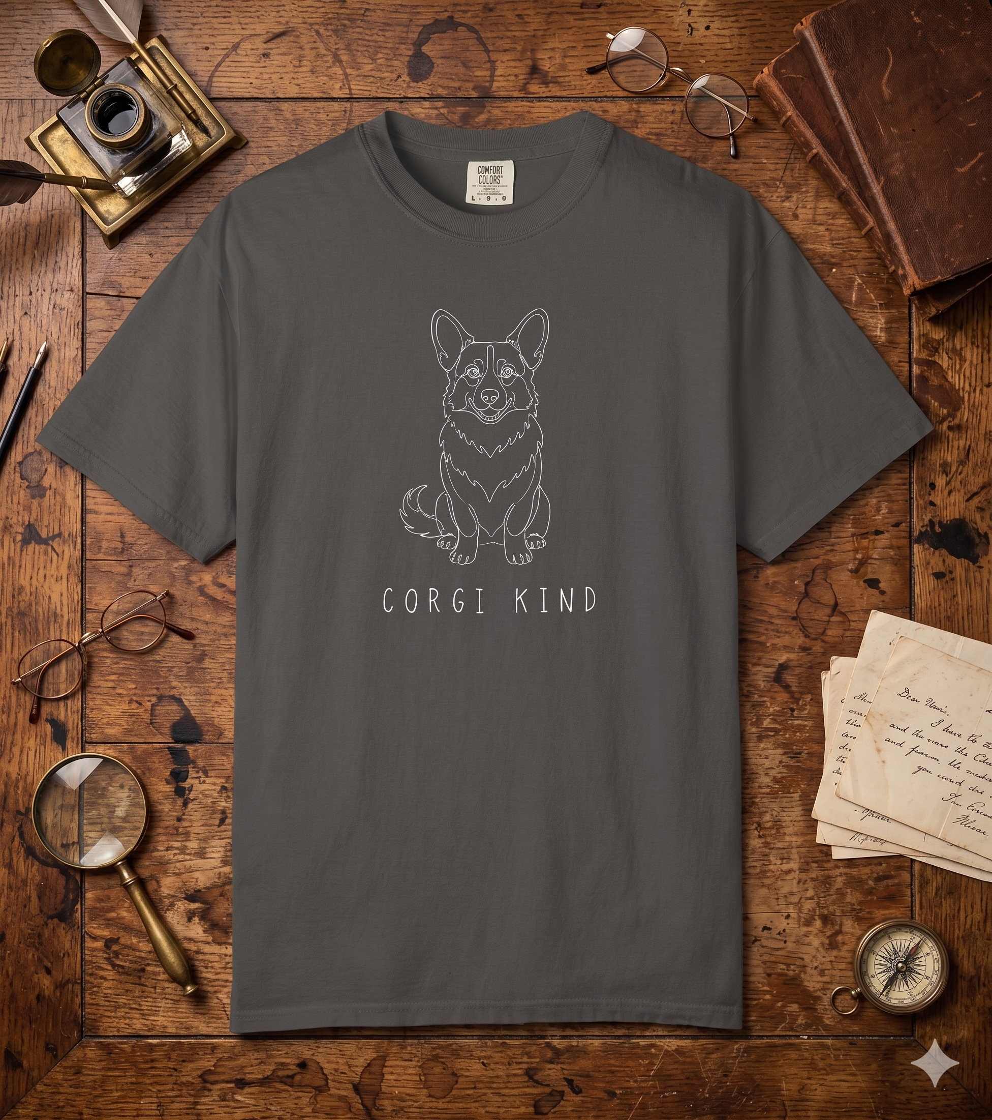 Corgi Kind - Single Line Tee