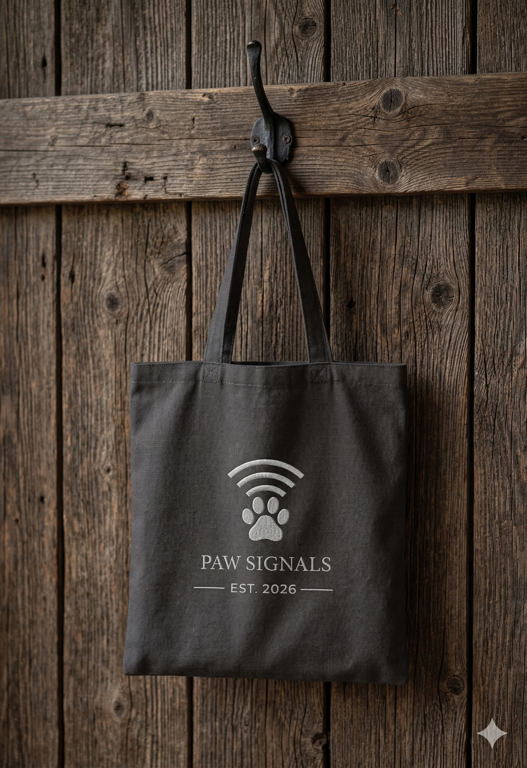 "Paw Signals" Canvas Tote