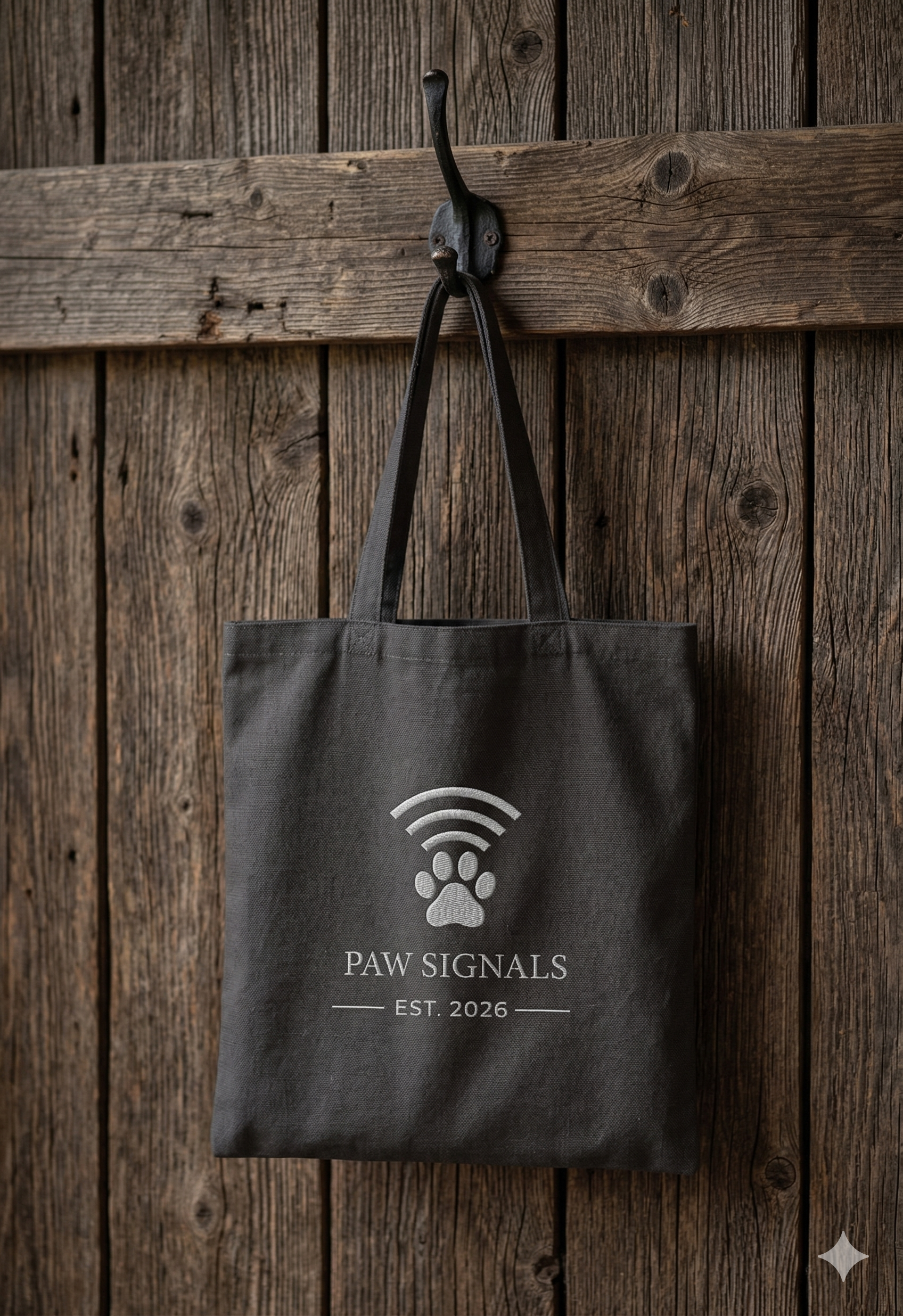 "Paw Signals" Canvas Tote