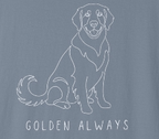 Golden Always — Golden Retriever Line Art Tee
