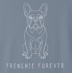 Frenchie Forever - French Bulldog Line Art