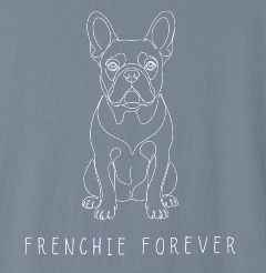 Frenchie Forever - French Bulldog Line Art