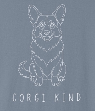 Corgi Kind - Single Line Tee