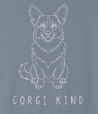 Corgi Kind - Single Line Tee