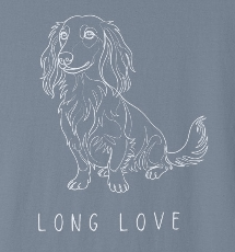 Long Love - Dachshund Line Art Tee