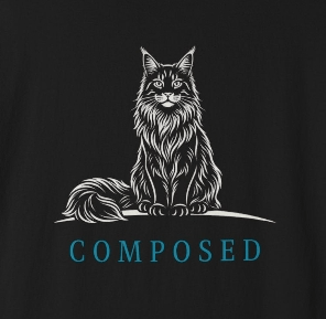 Composed - Maine Coon Cat Tee