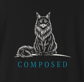 Composed - Maine Coon Cat Tee